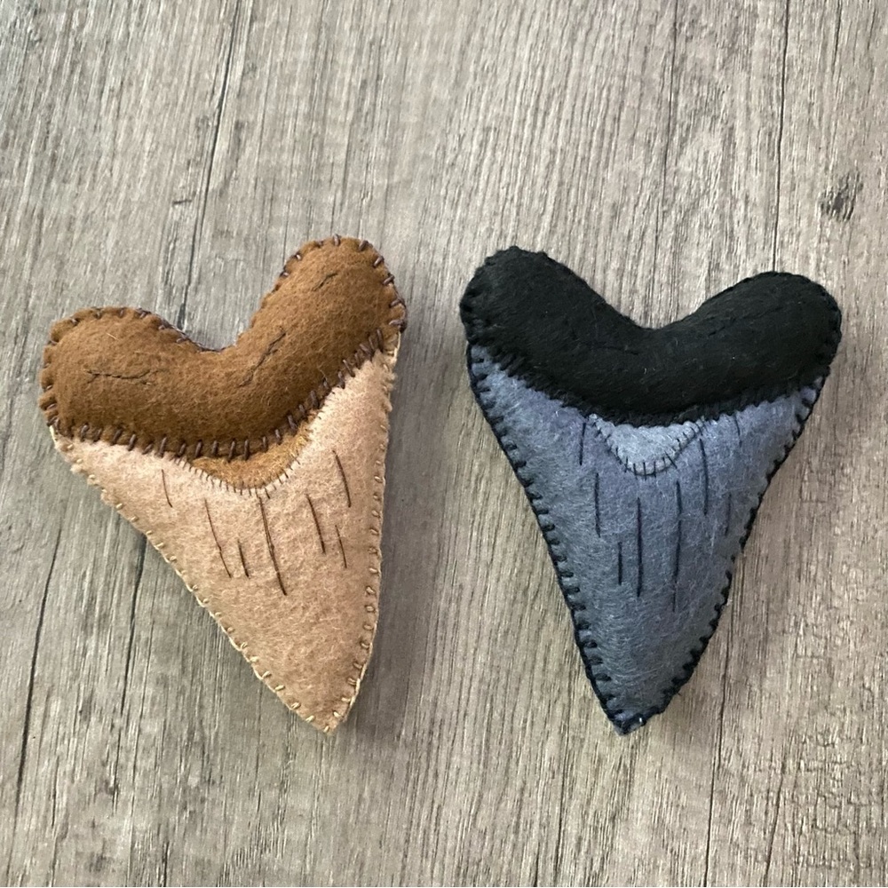 Handmade Megaladon Shark Tooth Plushie